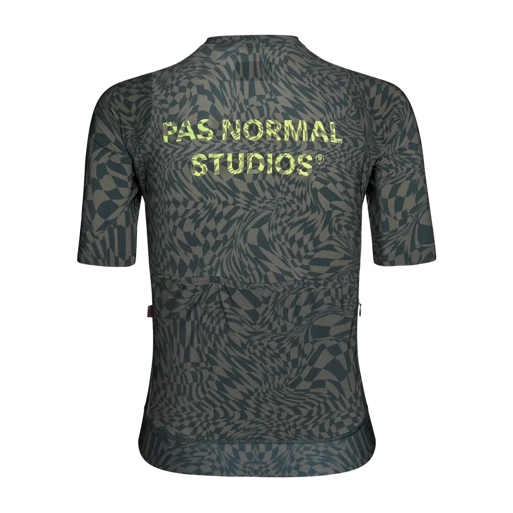 PAS NORMAL STUDIOS Essential Women Jersey - Check Olive Green - Image 2