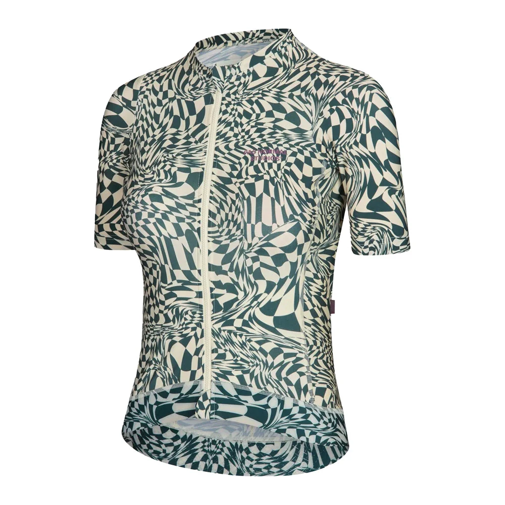 PAS NORMAL STUDIOS Essential Women Jersey - Check Petroleum - Image 3