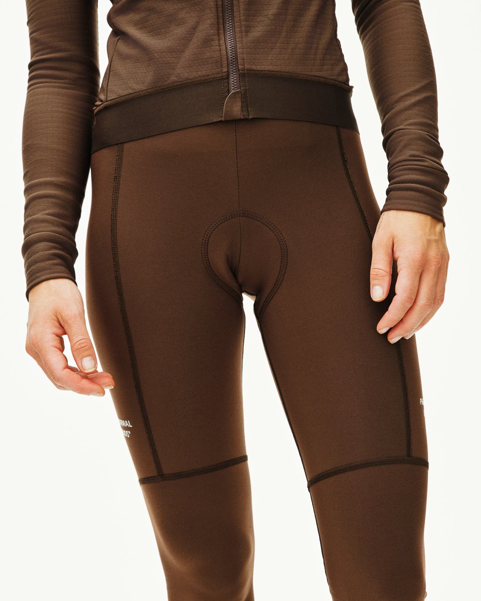 PAS NORMAL STUDIOS Essential Women Thermal Long Bibs - Light Brown - Image 3