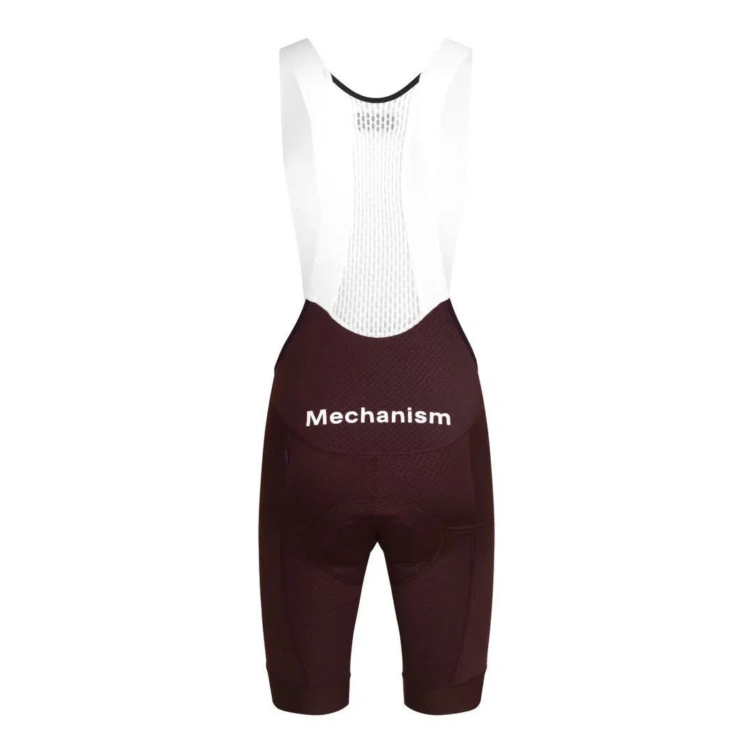 PAS NORMAL STUDIOS Mechanism Bib Shorts - Dark Red - Image 5