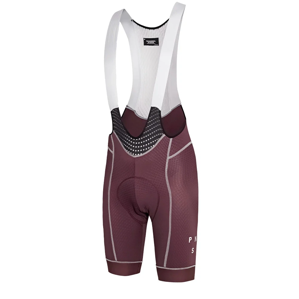 PAS NORMAL STUDIOS Mechanism Bib Shorts SS23 - Light Burgundy - Image 3