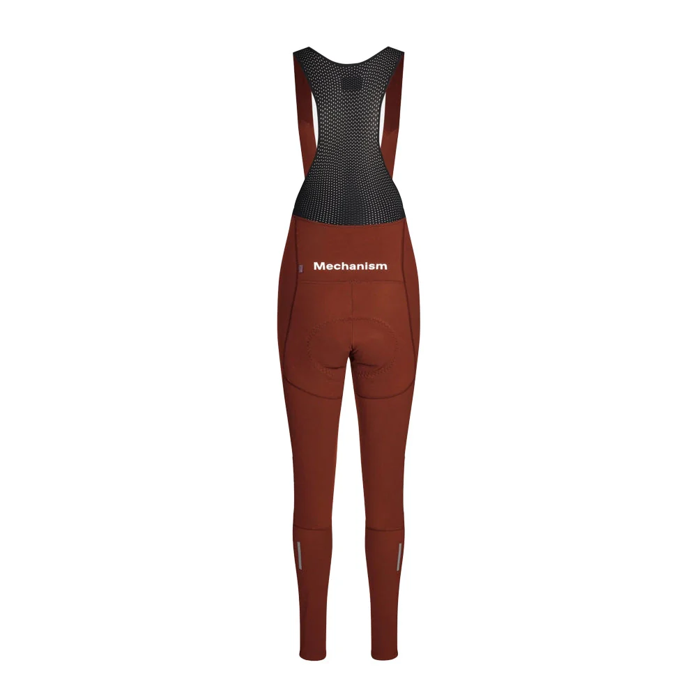 PAS NORMAL STUDIOS Mechanism Deep Winter Women Long Bib AW23 - Mahogany - Image 2