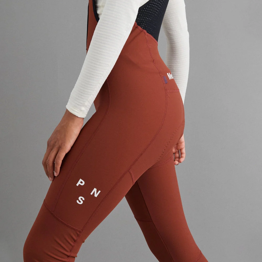 PAS NORMAL STUDIOS Mechanism Deep Winter Women Long Bib AW23 - Mahogany - Image 5