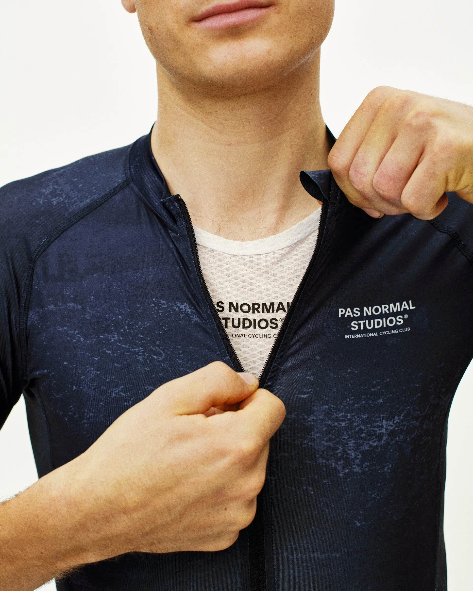 PAS NORMAL STUDIOS Mechanism Jersey - AOP Indigo - Image 4
