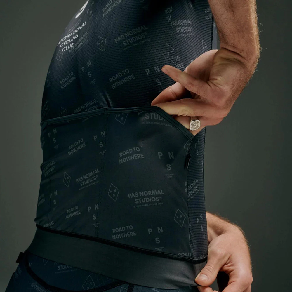 PAS NORMAL STUDIOS Mechanism Late Drop Jersey SS23 - Black Contrast - Image 5