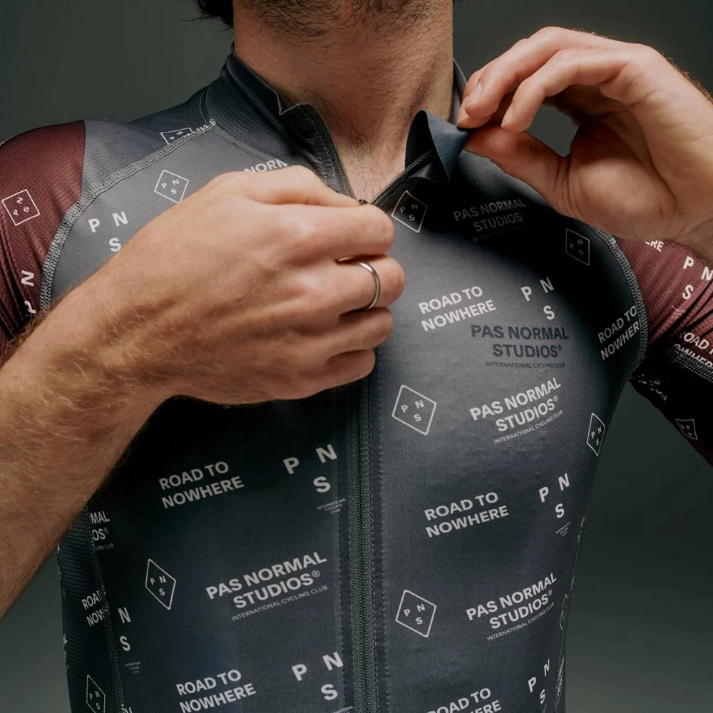 PAS NORMAL STUDIOS Mechanism Late Drop Jersey SS23 - Grey Contrast - Image 4