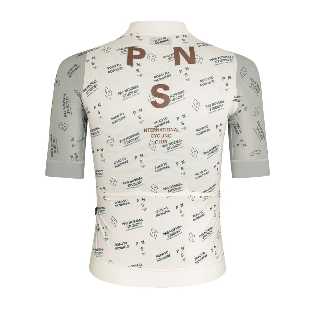 PAS NORMAL STUDIOS Mechanism Late Drop Jersey SS23 - Off White Contrast - Image 2