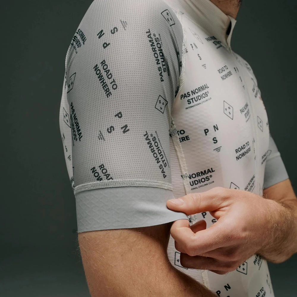 PAS NORMAL STUDIOS Mechanism Late Drop Jersey SS23 - Off White Contrast - Image 6