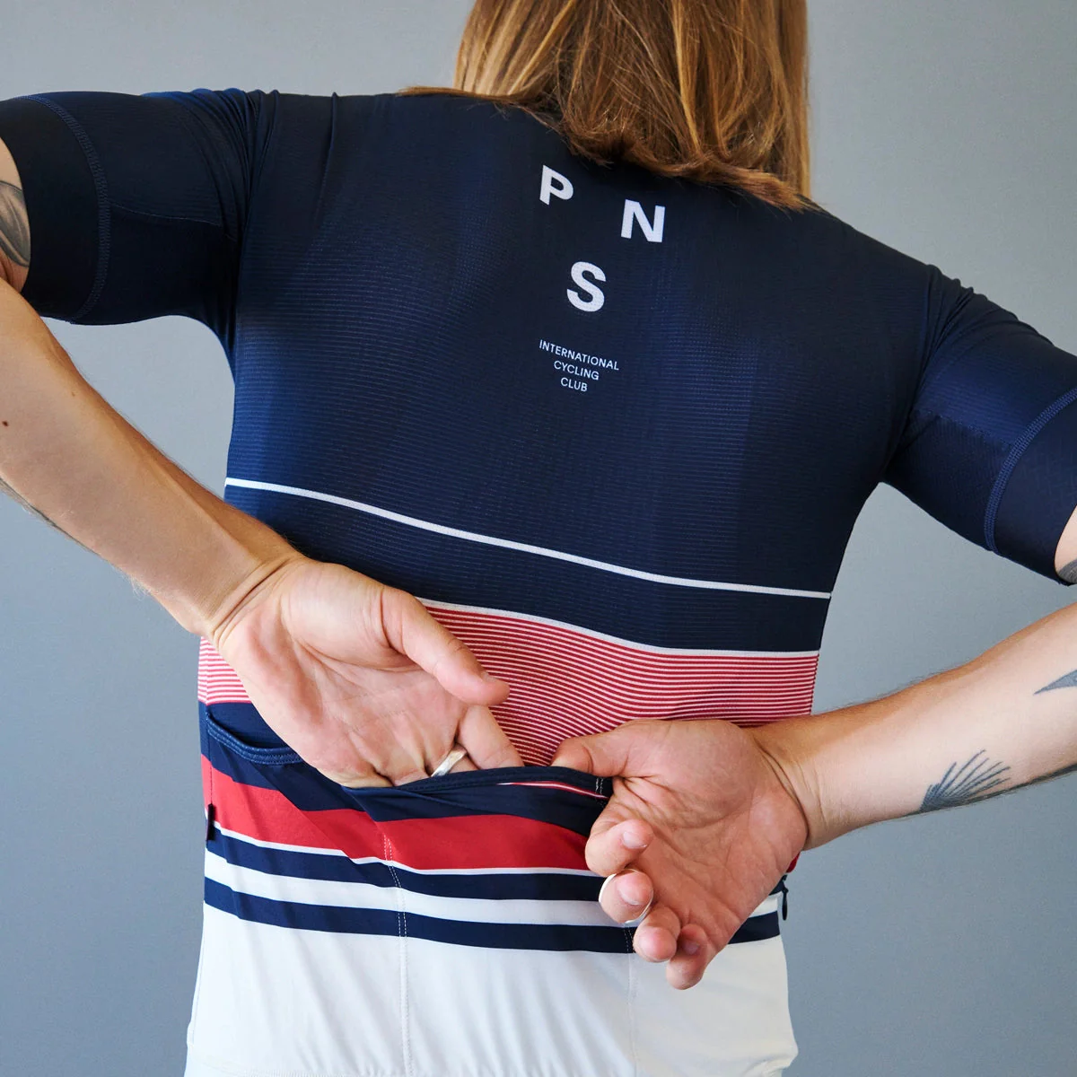 PAS NORMAL STUDIOS Mechanism Late Drop Jersey SS24 - Navy - Image 5