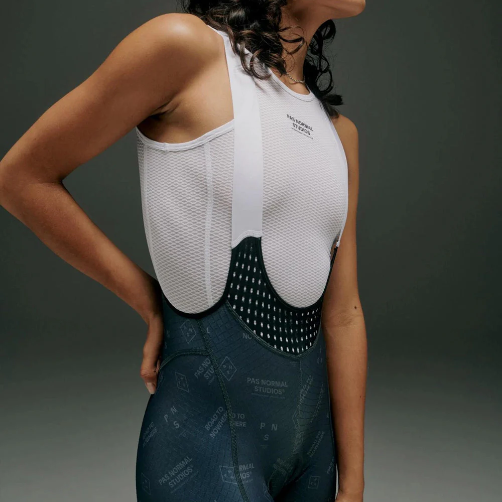 PAS NORMAL STUDIOS Mechanism Late Drop Women Bib Shorts SS23 - Black Contrast - Image 6