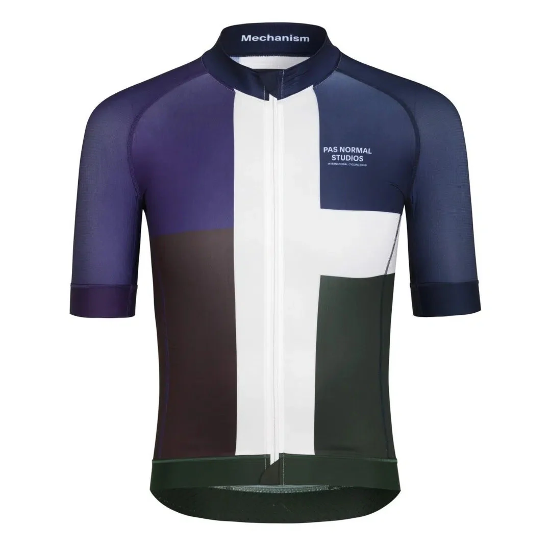 PAS NORMAL STUDIOS  Mechanism Limited Jersey - Block Navy - Image 4