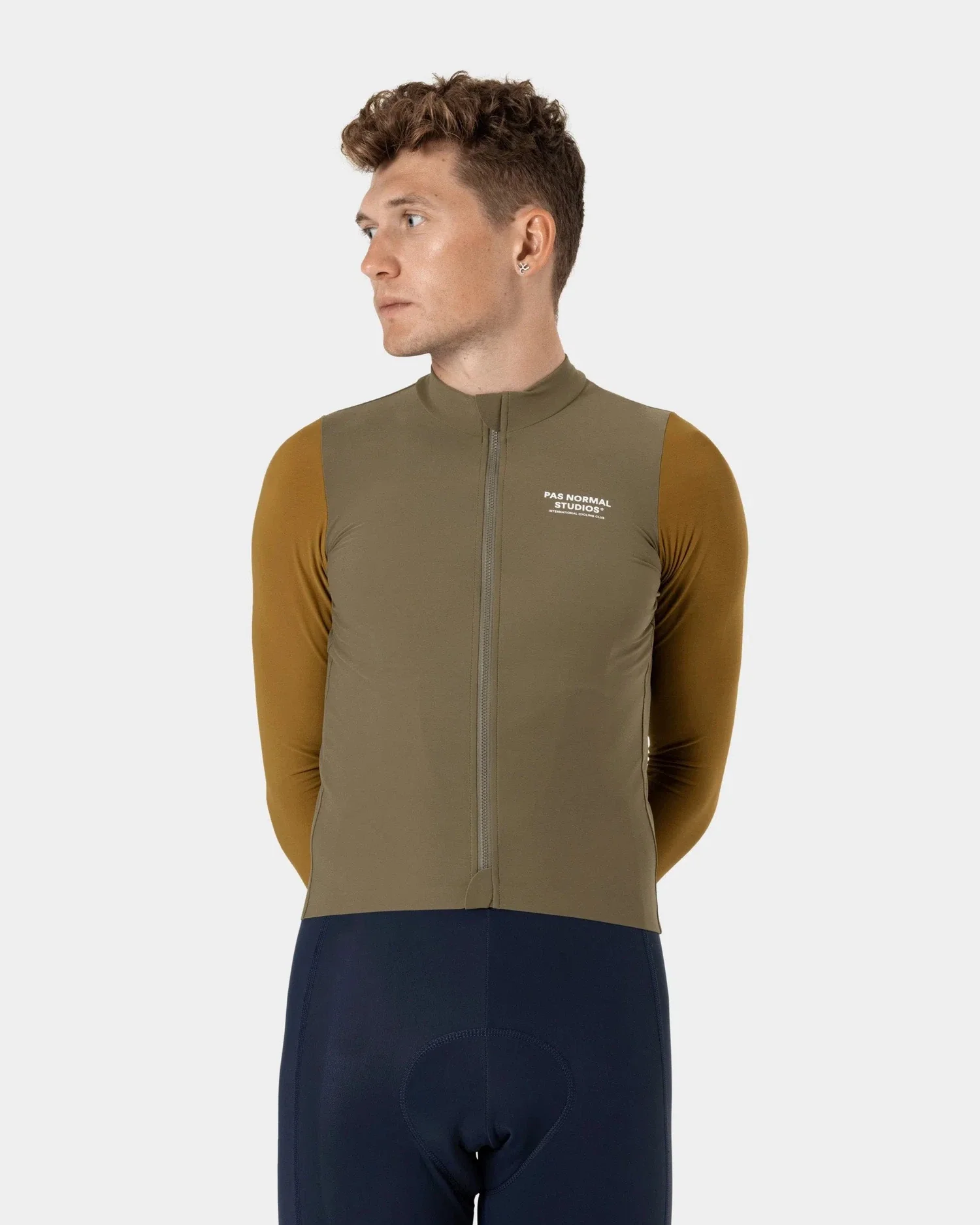 PAS NORMAL STUDIOS Mechanism Long Sleeve Jersey - Brown Olive - Image 4