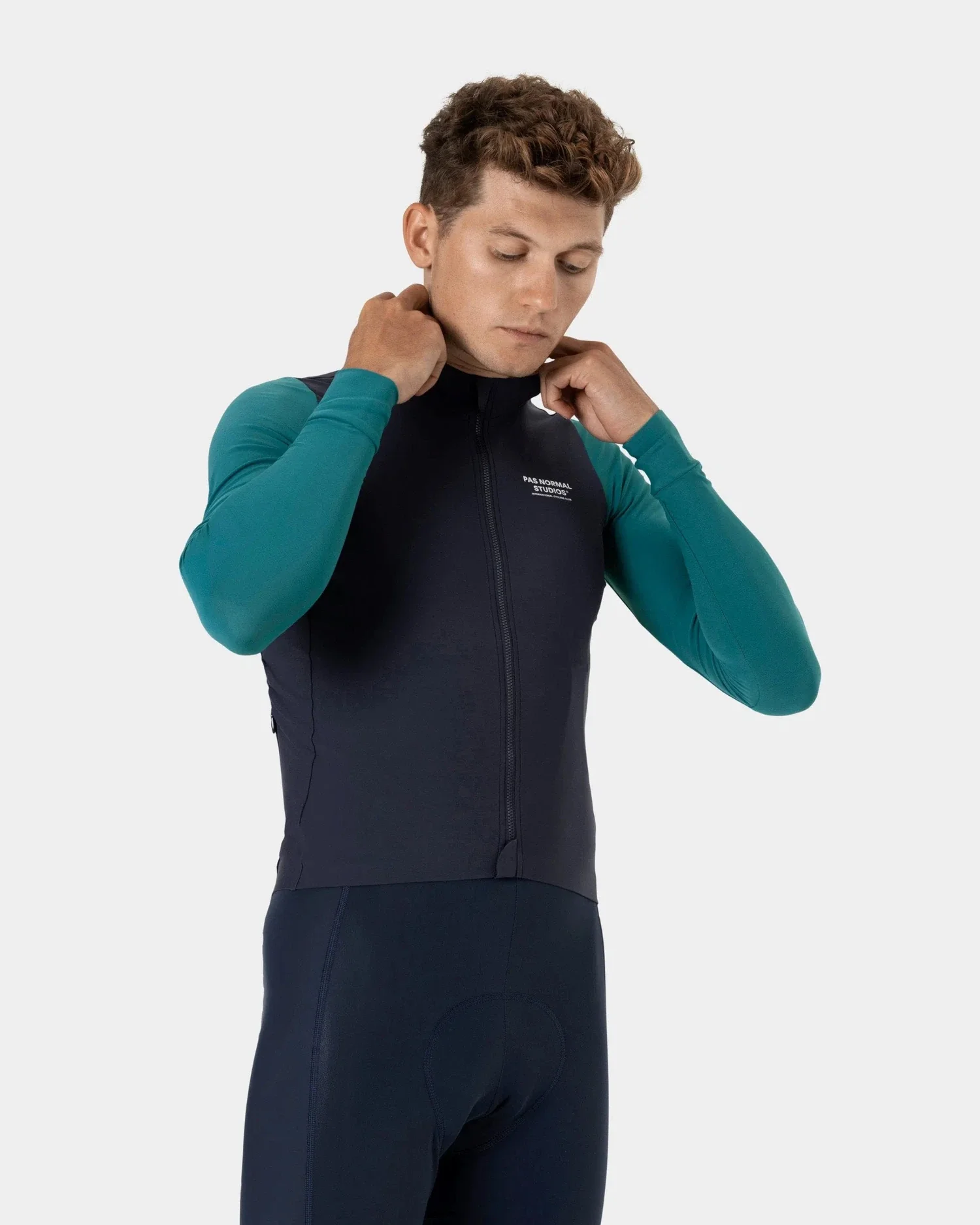 PAS NORMAL STUDIOS Mechanism Long Sleeve Jersey - Dusty Navy - Image 3