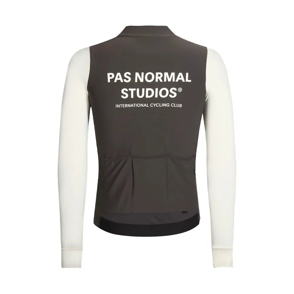 PAS NORMAL STUDIOS Mechanism Long Sleeve Jersey - Off White Black - Image 2