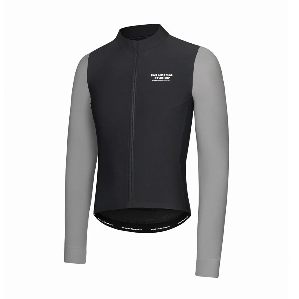 PAS NORMAL STUDIOS Mechanism Long Sleeve Jersey - Black/Medium Grey - Image 3