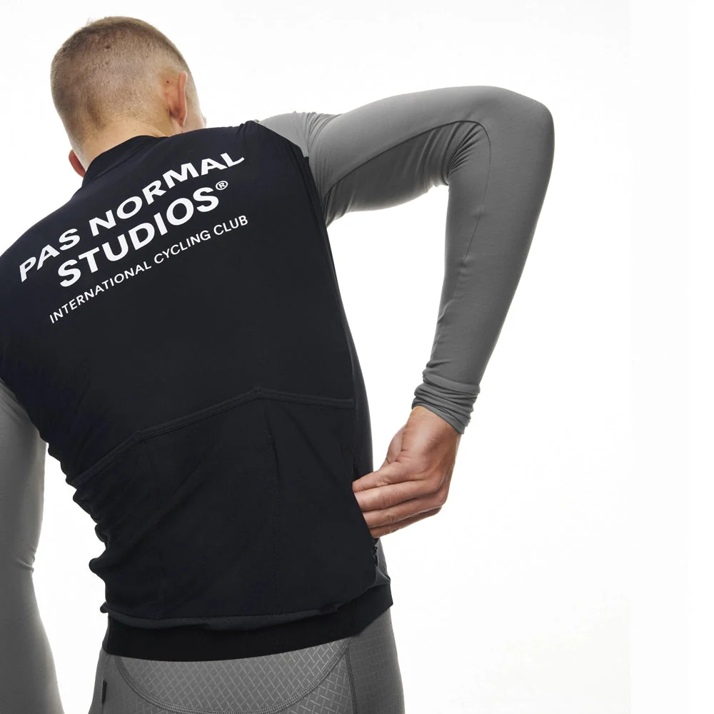PAS NORMAL STUDIOS Mechanism Long Sleeve Jersey - Black/Medium Grey - Image 4