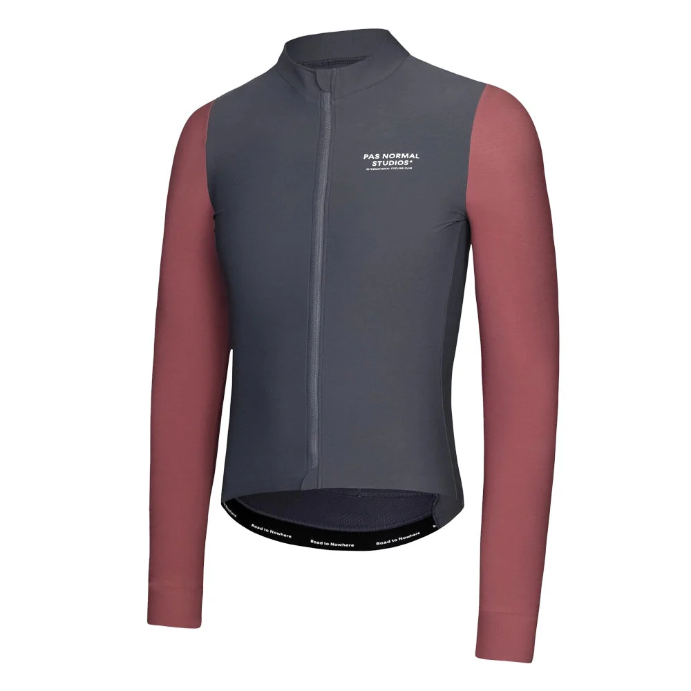 PAS NORMAL STUDIOS Mechanism Long Sleeve Jersey - Dark Navy/ Dusty Mauve - Image 3