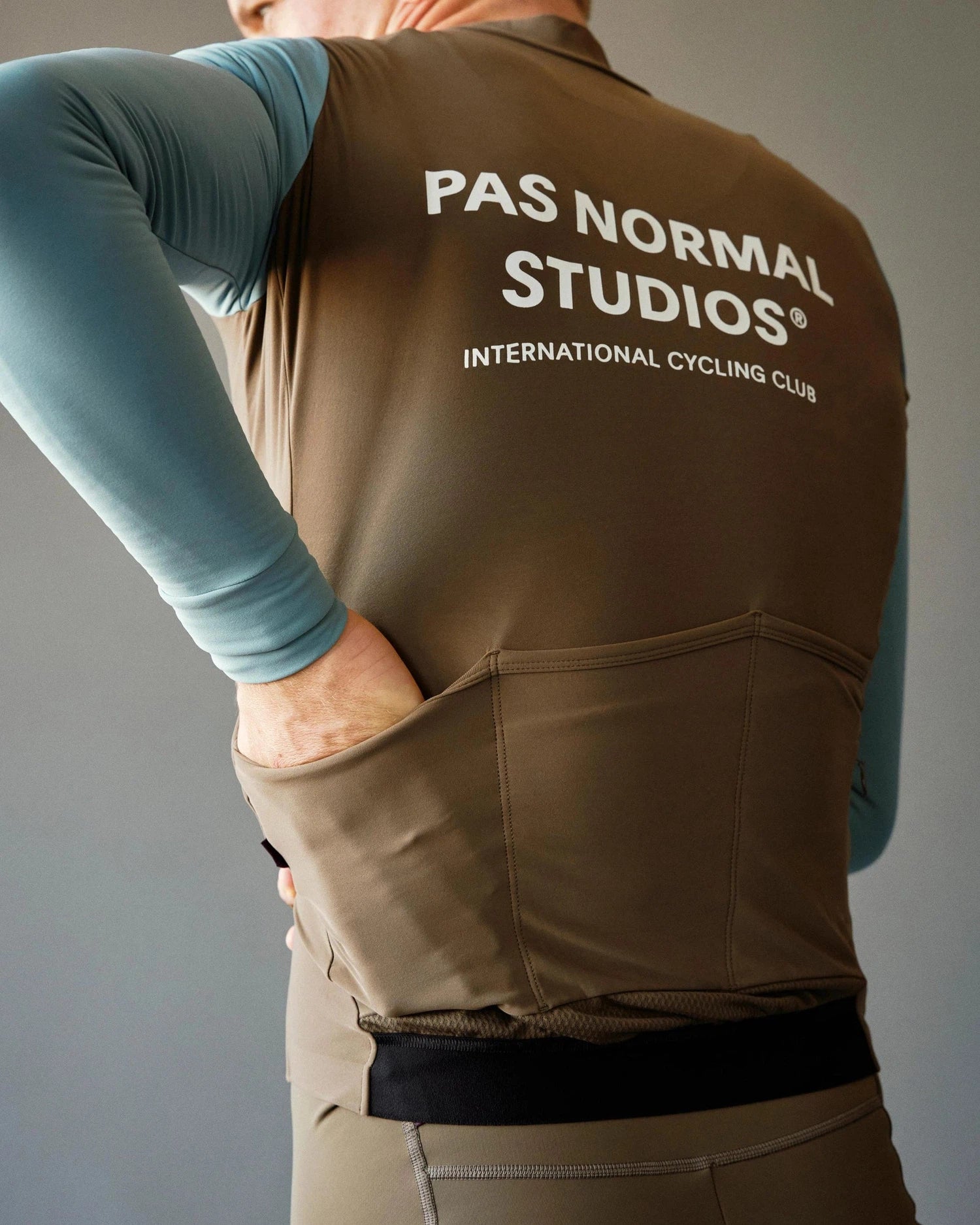 PAS NORMAL STUDIOS Mechanism Long Sleeve Jersey - Dusty Blue/Dark Stone - Image 5