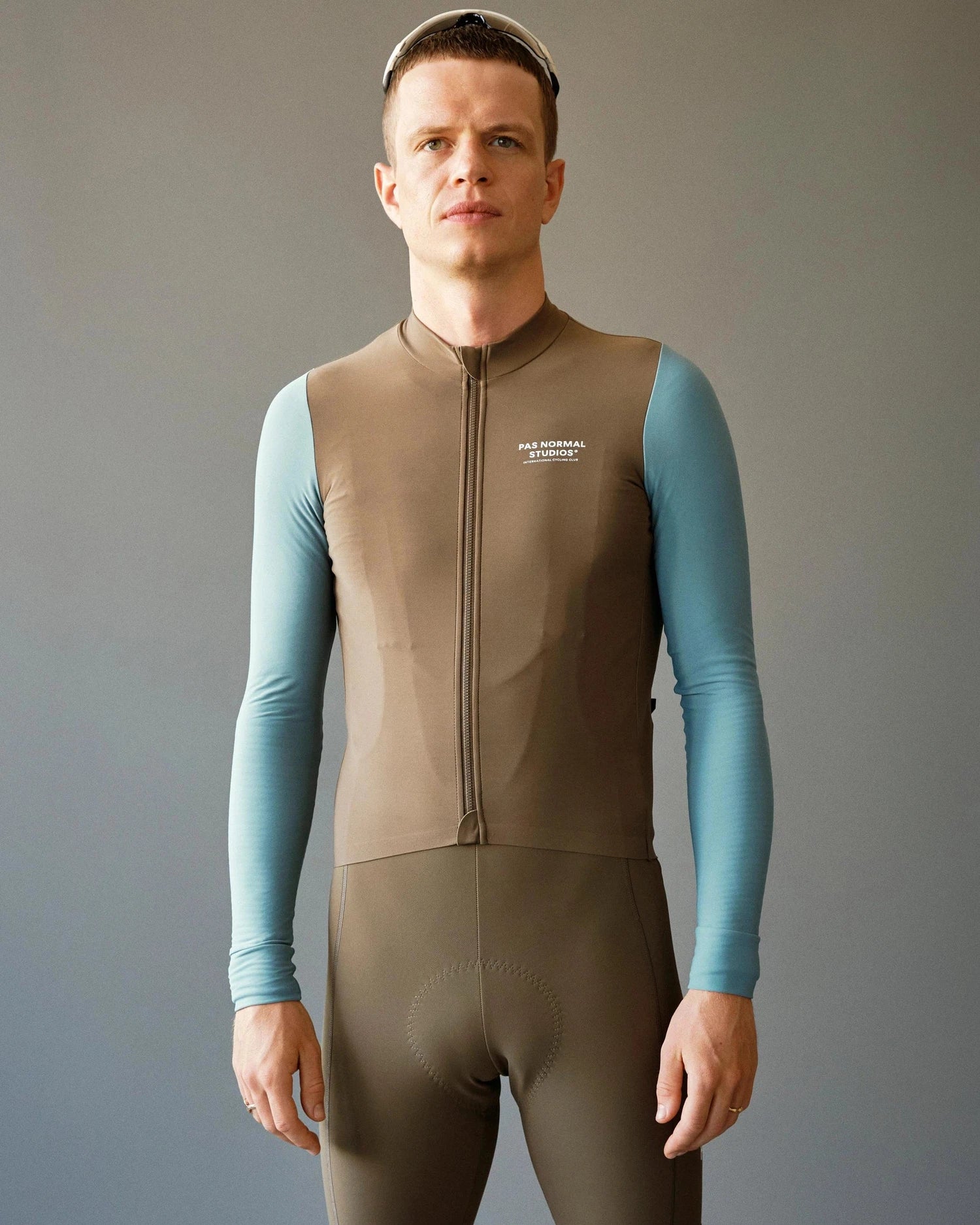 PAS NORMAL STUDIOS Mechanism Long Sleeve Jersey - Dusty Blue/Dark Stone - Image 6