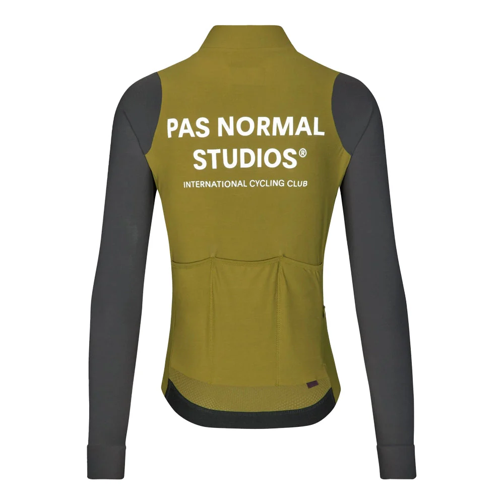 PAS NORMAL STUDIOS Mechanism Long Sleeve Women Jersey - Deep Grey/Green - Image 2