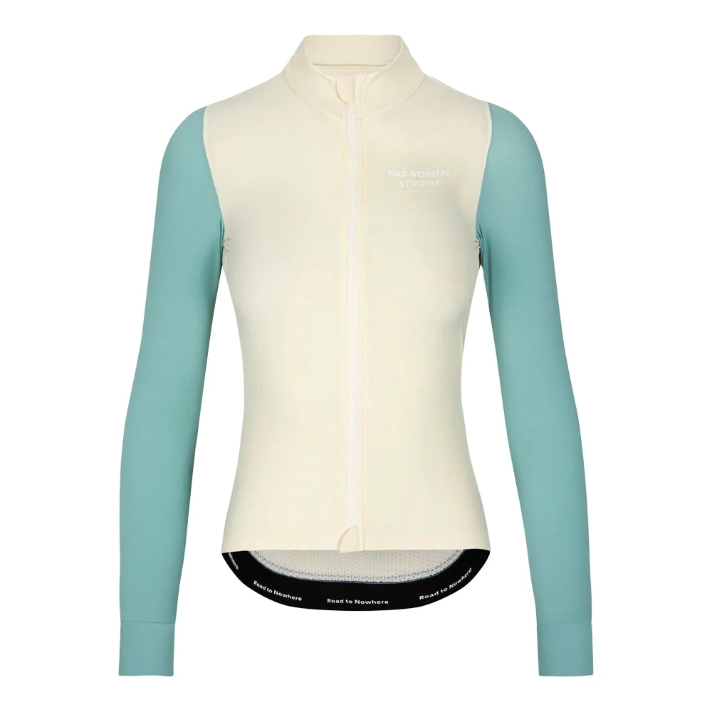 PAS NORMAL STUDIOS Mechanism Long Sleeve Women Jersey - Off White/Light Teal