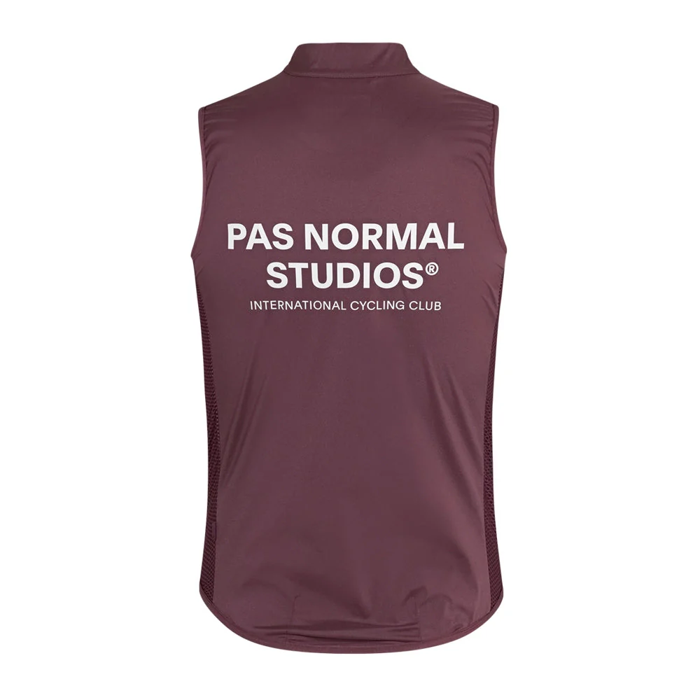 PAS NORMAL STUDIOS Mechanism Stow Away Gilet AW23 - Light Burgundy - Image 2