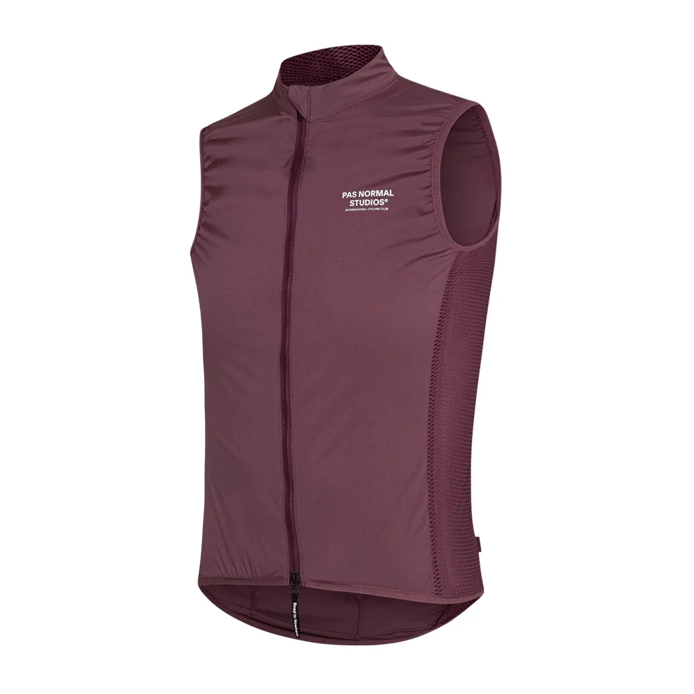 PAS NORMAL STUDIOS Mechanism Stow Away Gilet AW23 - Light Burgundy - Image 3