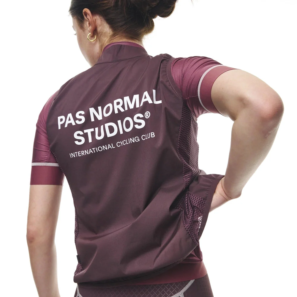 PAS NORMAL STUDIOS Mechanism Stow Away Gilet AW23 - Light Burgundy - Image 5