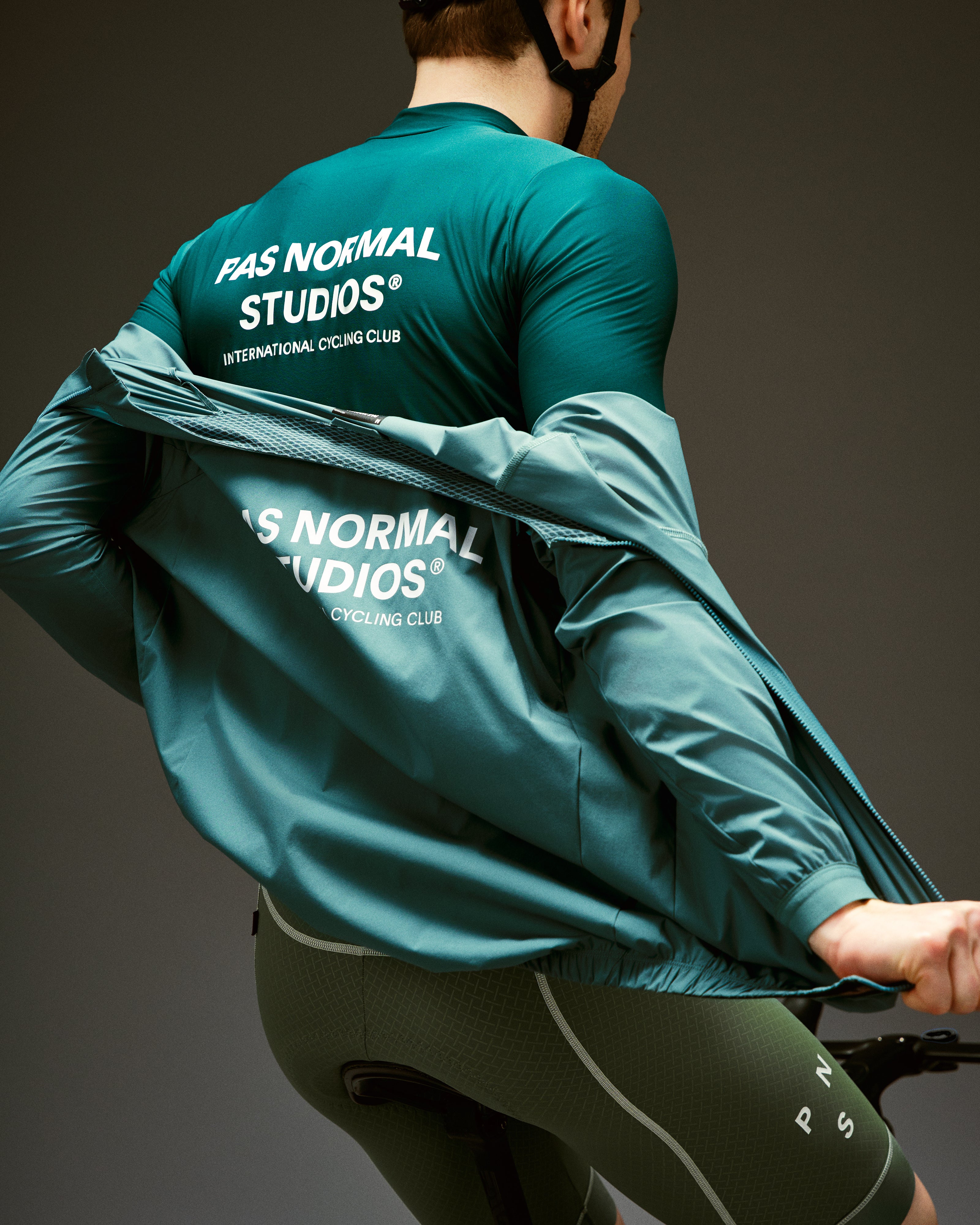 PAS NORMAL STUDIOS Mechanism Stow Away Jacket - Grey Teal - Image 4