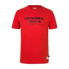 PAS NORMAL STUDIOS Logo TShirt Short Sleeve - Red - Image 2