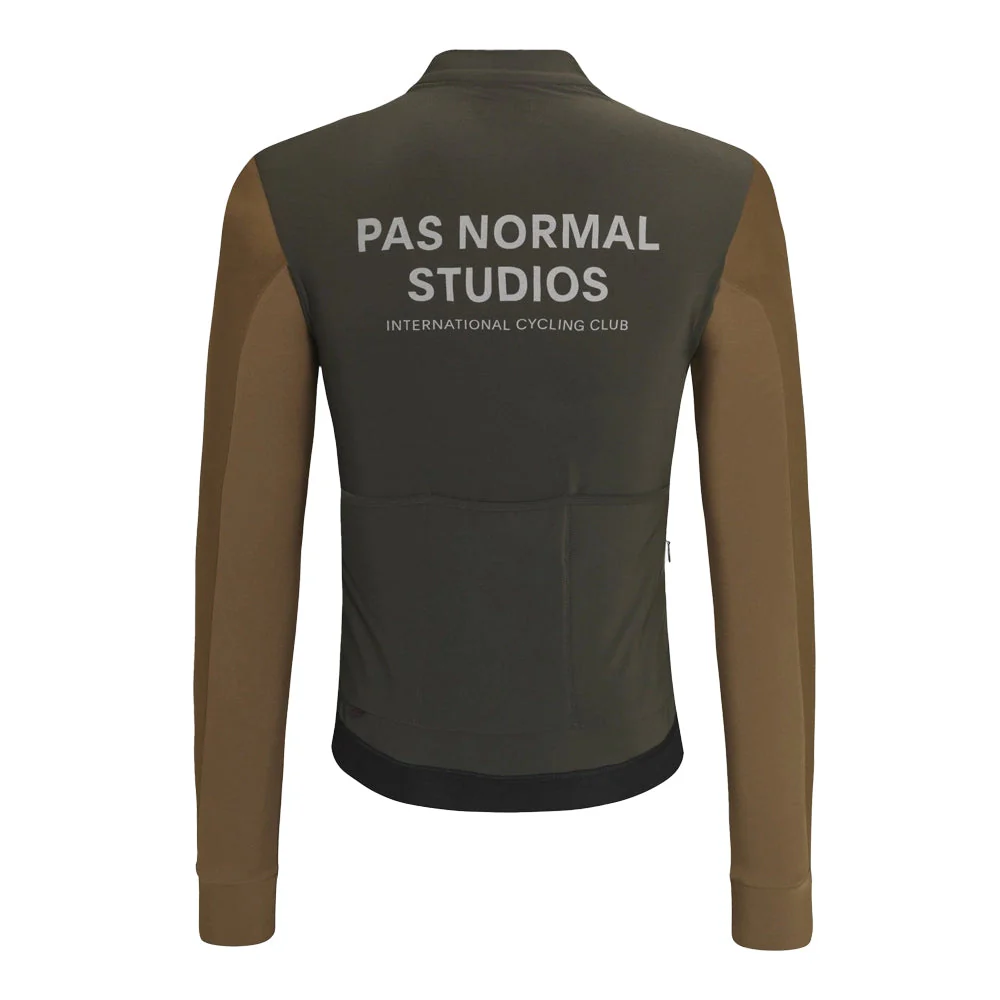 PAS NORMAL STUDIOS Mechanism Thermal Long Sleeve Jersey - Dark Olive/Army Brown - Image 2