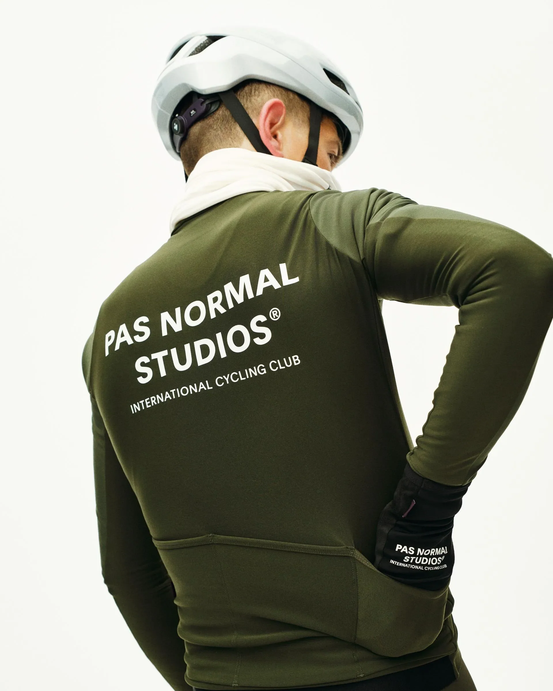 PAS NORMAL STUDIOS Mechanism Thermal Long Sleeve Jersey - Dark Olive - Image 4