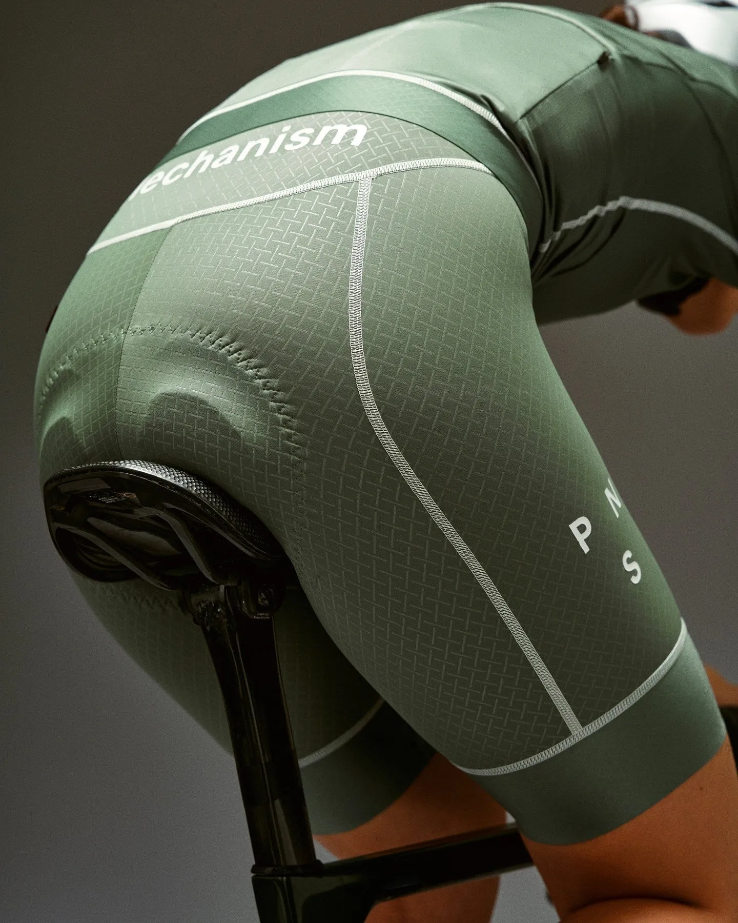 PAS NORMAL STUDIOS Mechanism Women Bib Shorts - Khaki Green - Image 5