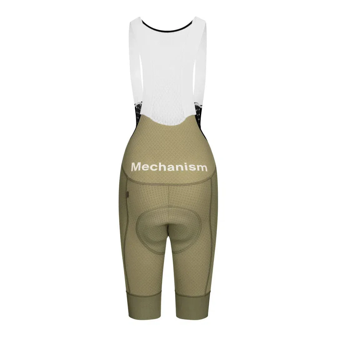 PAS NORMAL STUDIOS  Mechanism Women Bib Shorts - Light Olive - Image 2