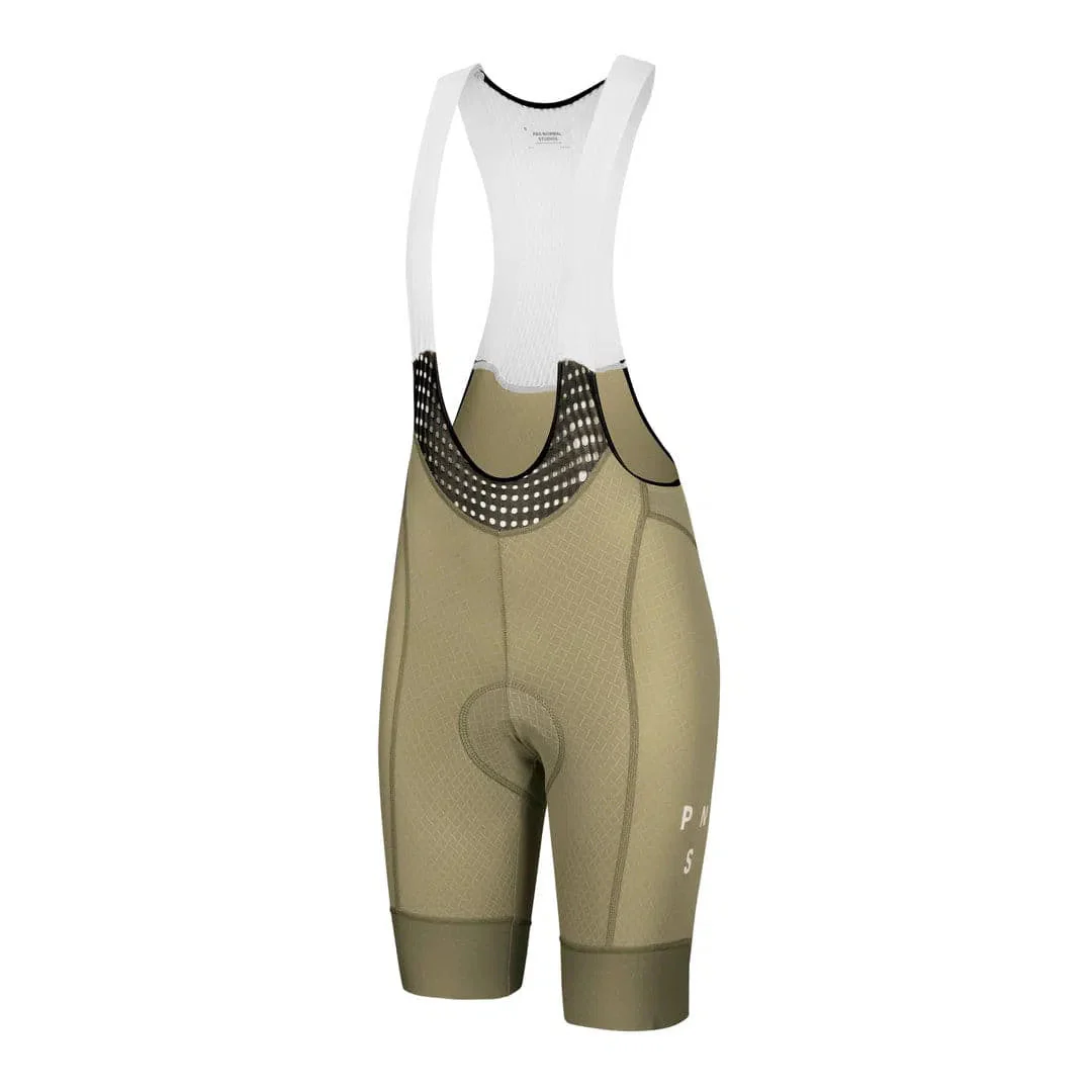 PAS NORMAL STUDIOS  Mechanism Women Bib Shorts - Light Olive - Image 3