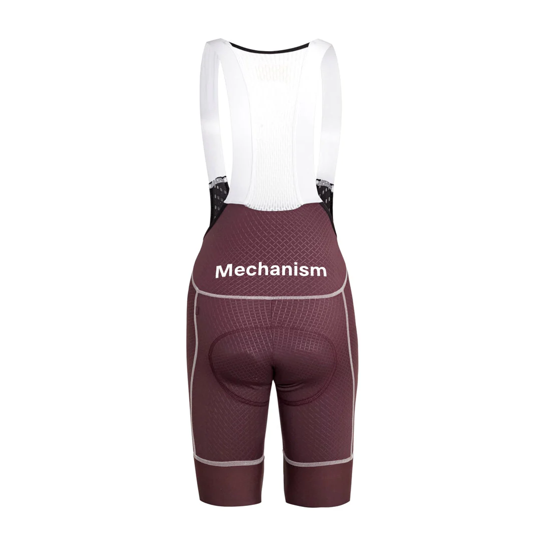 PAS NORMAL STUDIOS Mechanism Women Bib Shorts SS23 - Light Burgundy - Image 2