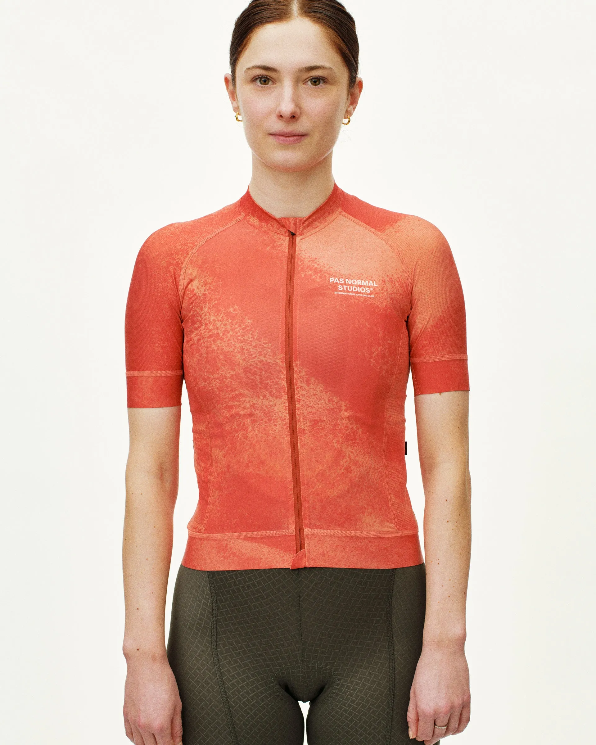 PAS NORMAL STUDIOS Mechanism Women Jersey - AOP Hibiscus Orange - Image 3