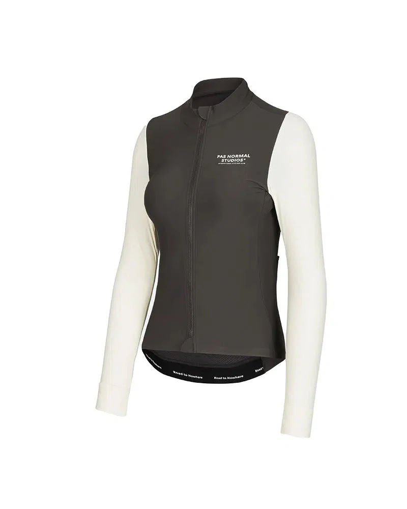 PAS NORMAL STUDIOS Mechanism Women Long Sleeve Jersey - Off White Black - Image 3