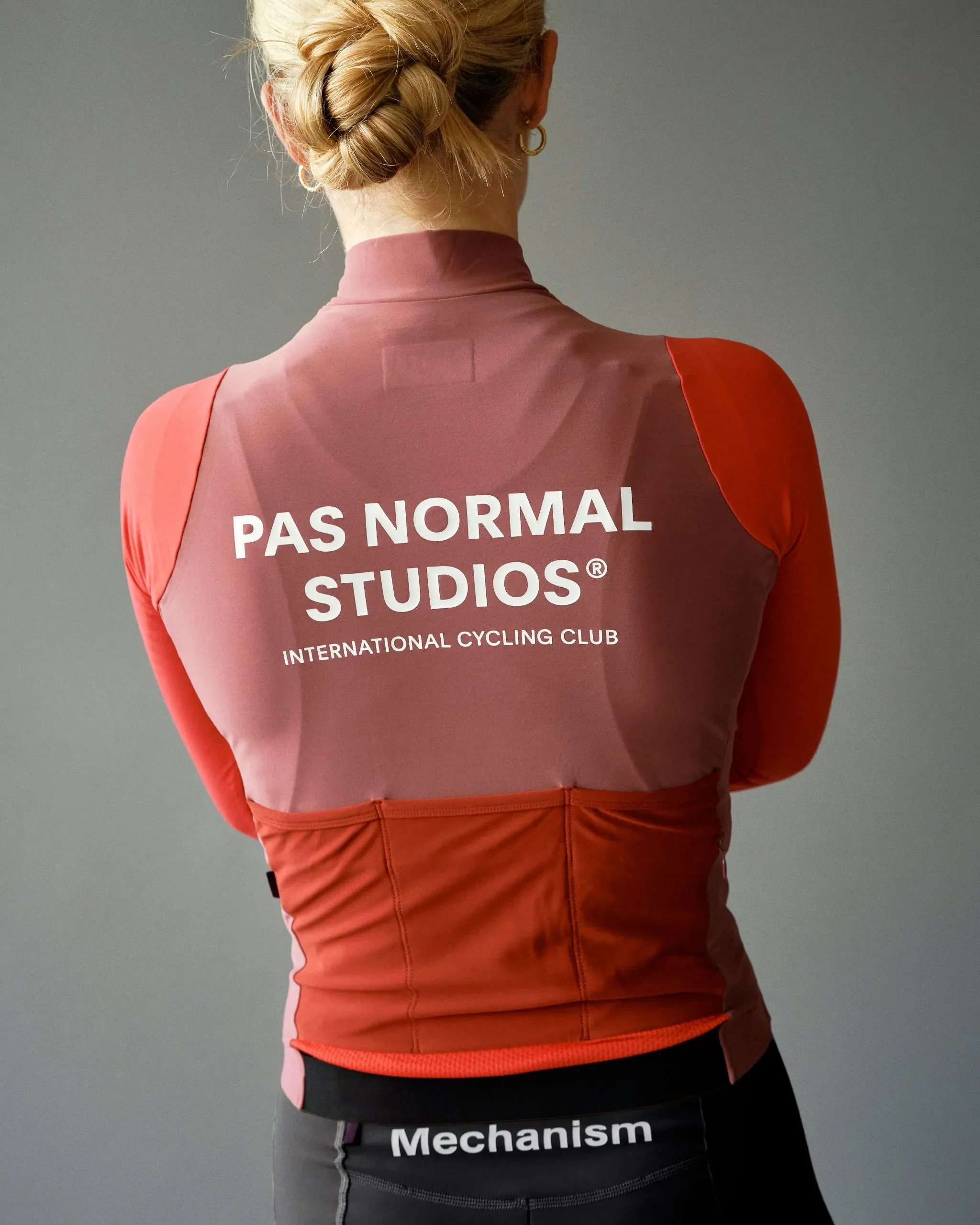 PAS NORMAL STUDIOS  Mechanism Women Long Sleeve Jersey - Block Red - Image 4