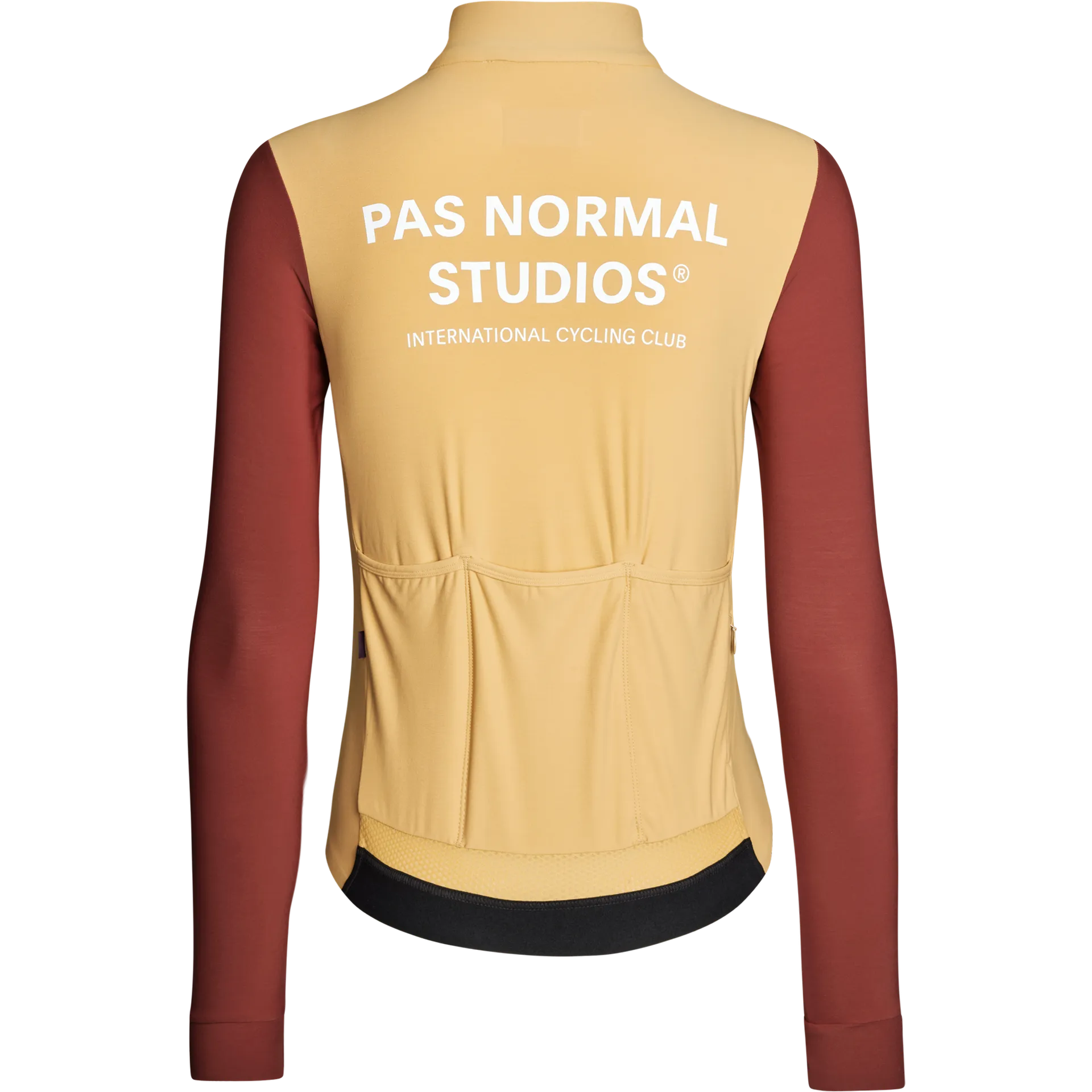 PAS NORMAL STUDIOS Mechanism Women Long Sleeve Jersey - Camel/Maroon - Image 2