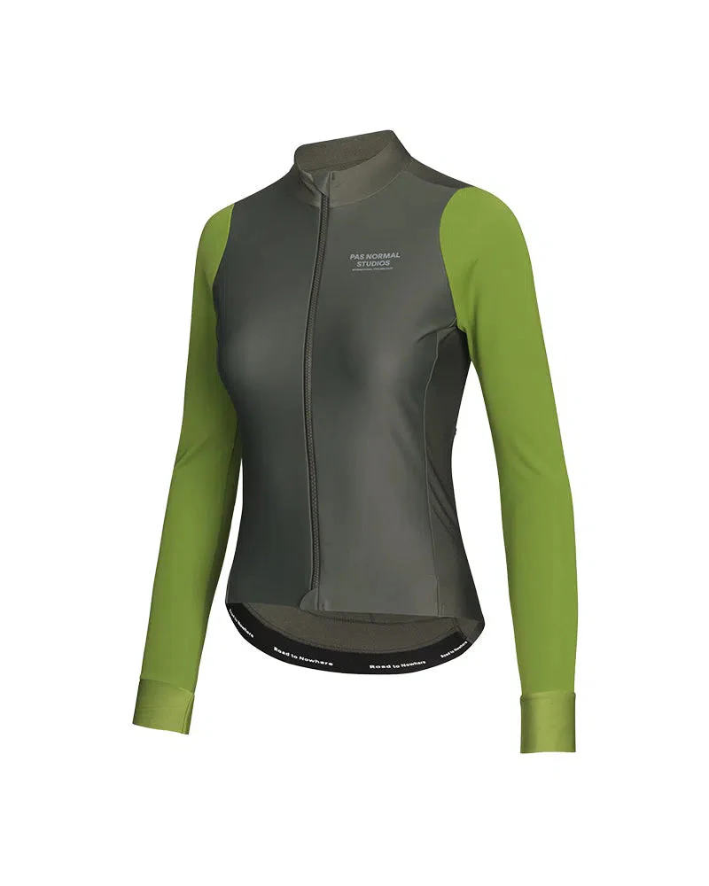 PAS NORMAL STUDIOS Mechanism Women Thermal Long Sleeve Jersey - Ivy Green - Image 3