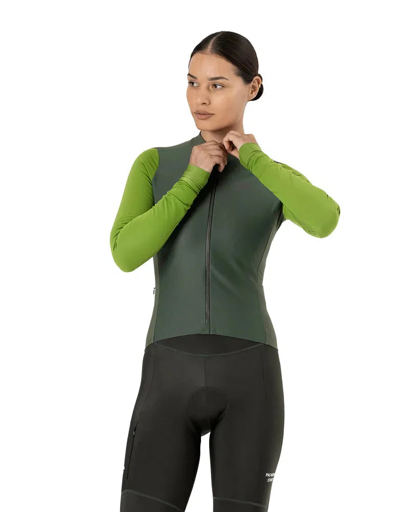PAS NORMAL STUDIOS Mechanism Women Thermal Long Sleeve Jersey - Ivy Green - Image 4