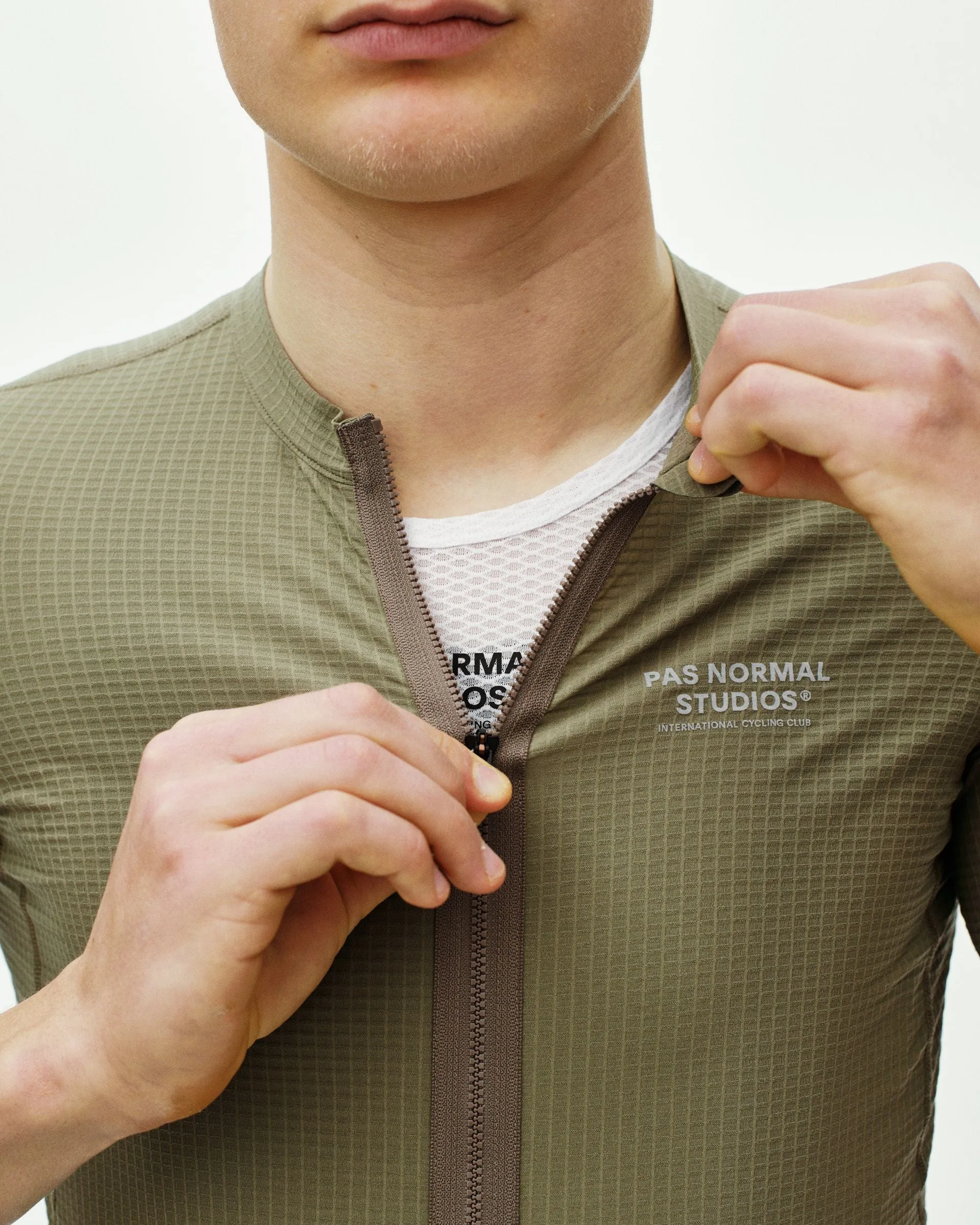 PAS NORMAL STUDIOS Men's Escapism Jersey - Light Olive - Image 9