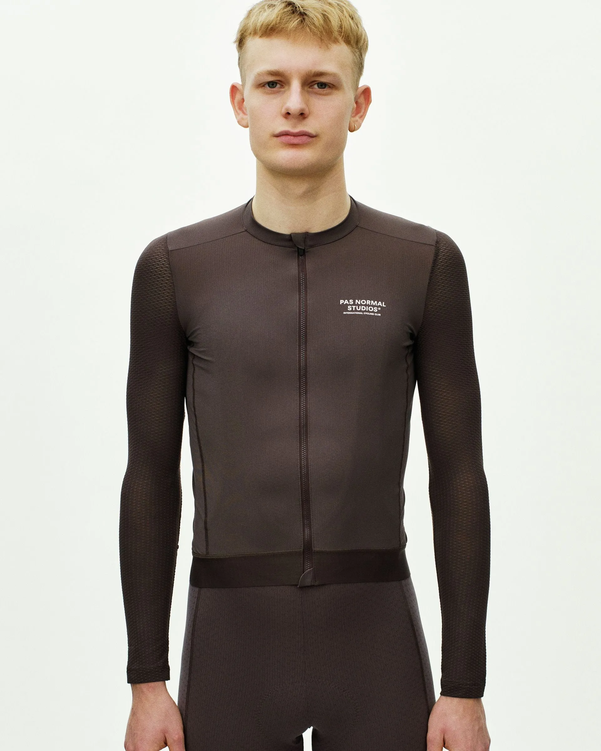 PAS NORMAL STUDIOS Men's Essential Light Long Sleeve Jersey - Dark Purple - Image 2