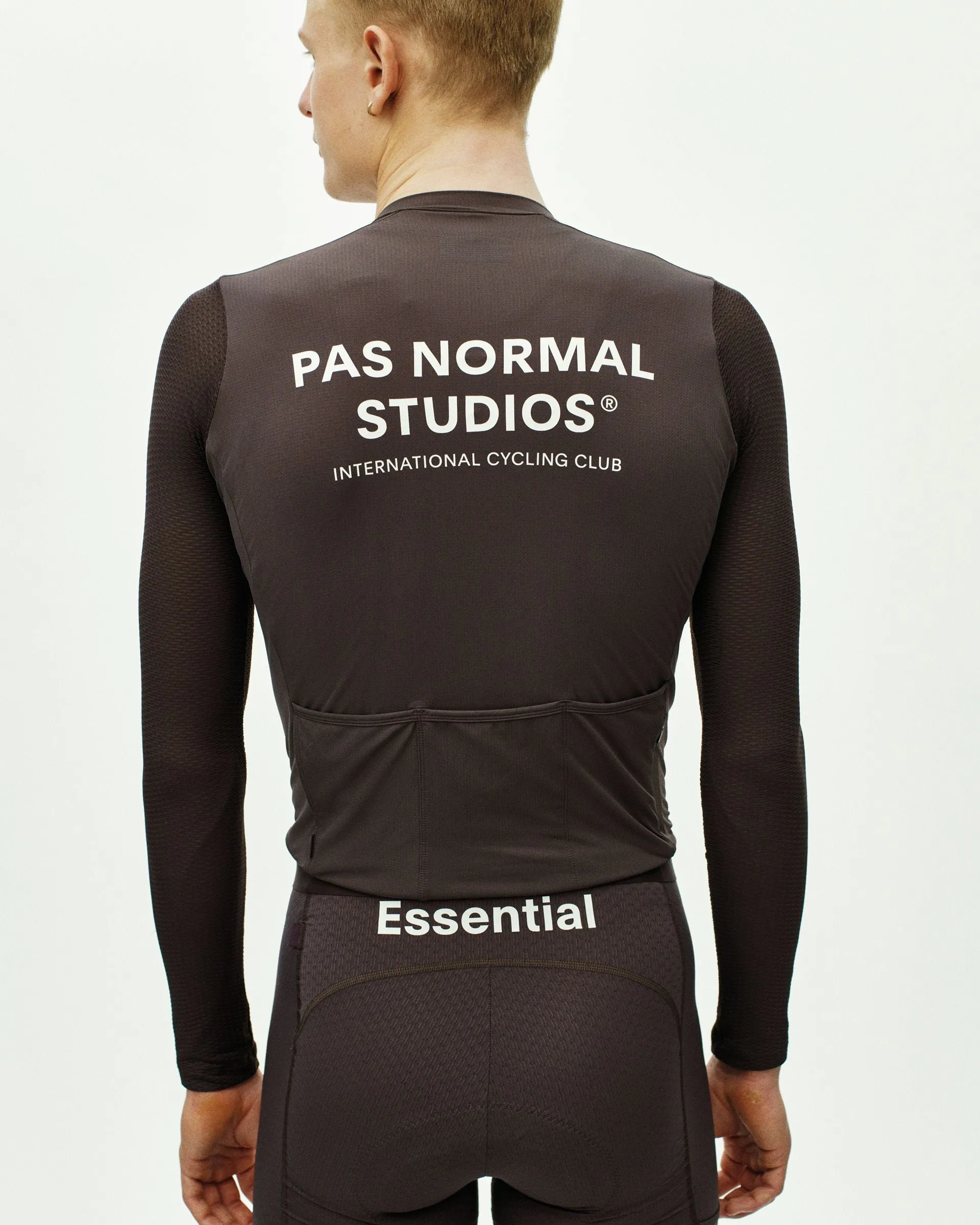 PAS NORMAL STUDIOS Men's Essential Light Long Sleeve Jersey - Dark Purple - Image 4