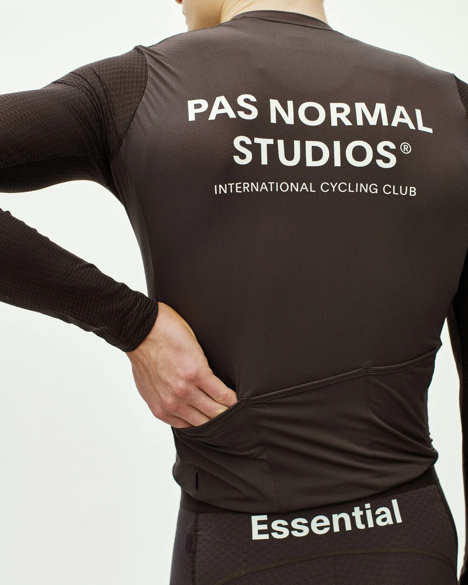 PAS NORMAL STUDIOS Men's Essential Light Long Sleeve Jersey - Dark Purple - Image 6