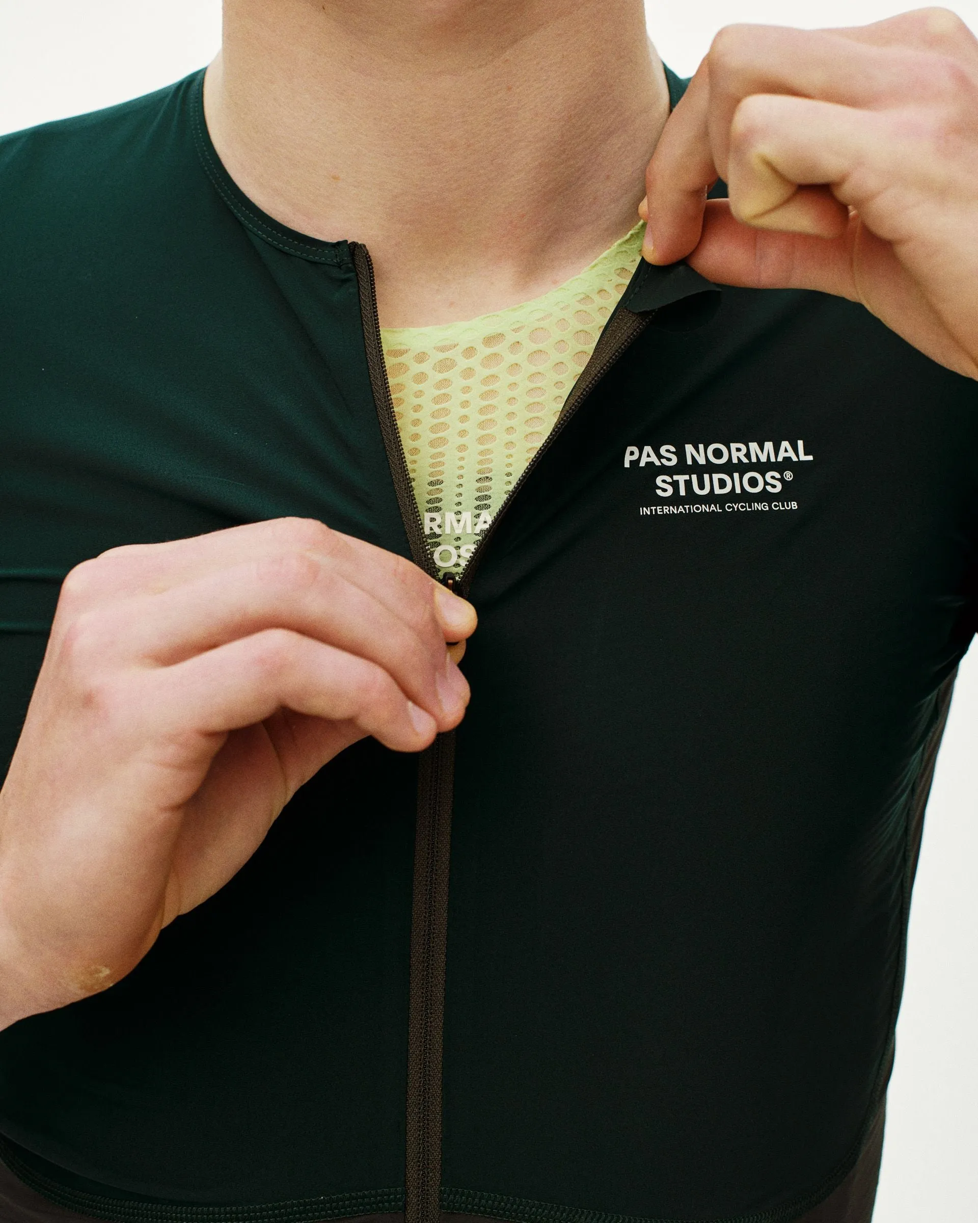 PAS NORMAL STUDIOS Men's Mechanism Pro Jersey - Petroleum / Dark Olive - Image 5