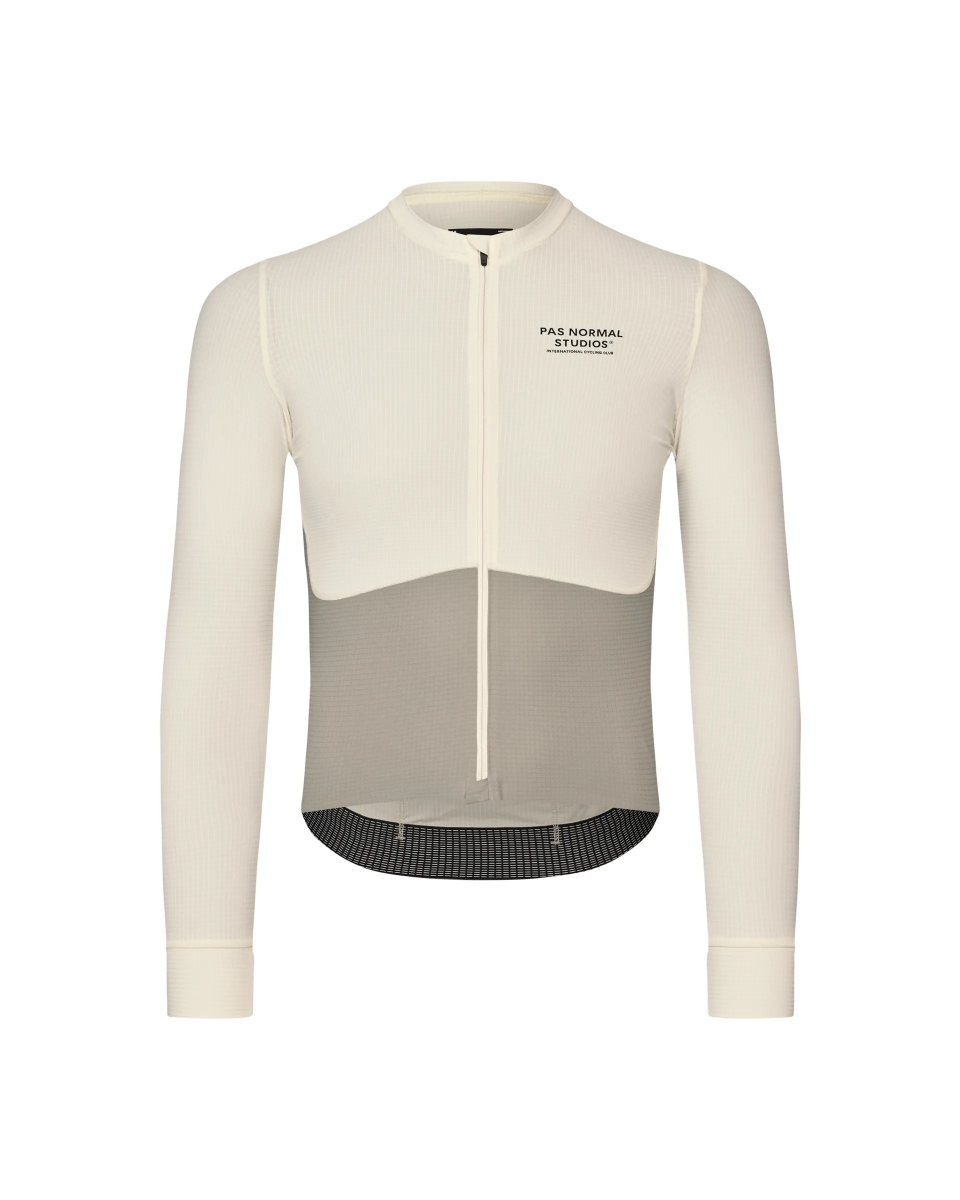 PAS NORMAL STUDIOS Men's Mechanism Pro Long Sleeve Jersey - Off White / Light Grey