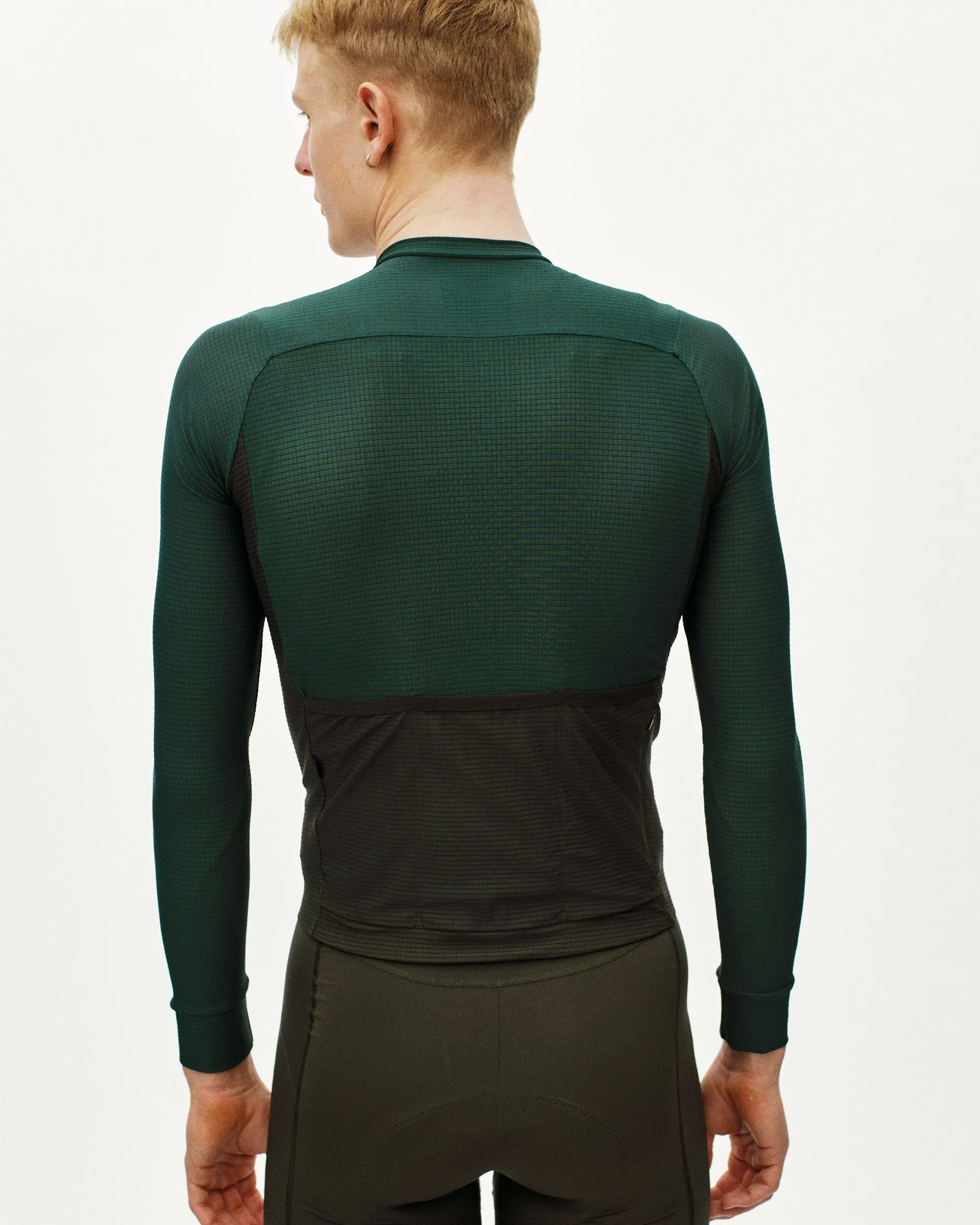 PAS NORMAL STUDIOS Men's Mechanism Pro Long Sleeve Jersey - Petroleum / Dark Olive - Image 4