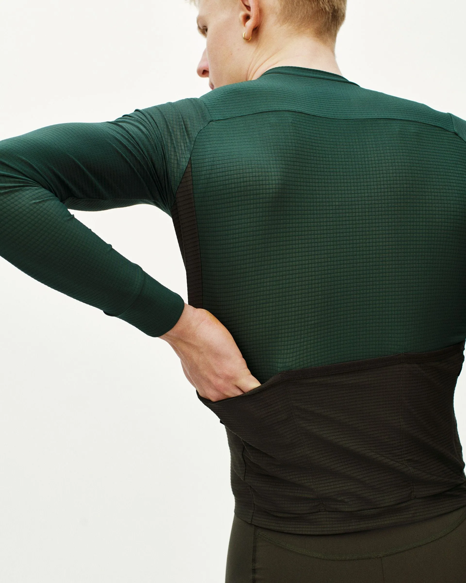 PAS NORMAL STUDIOS Men's Mechanism Pro Long Sleeve Jersey - Petroleum / Dark Olive - Image 6